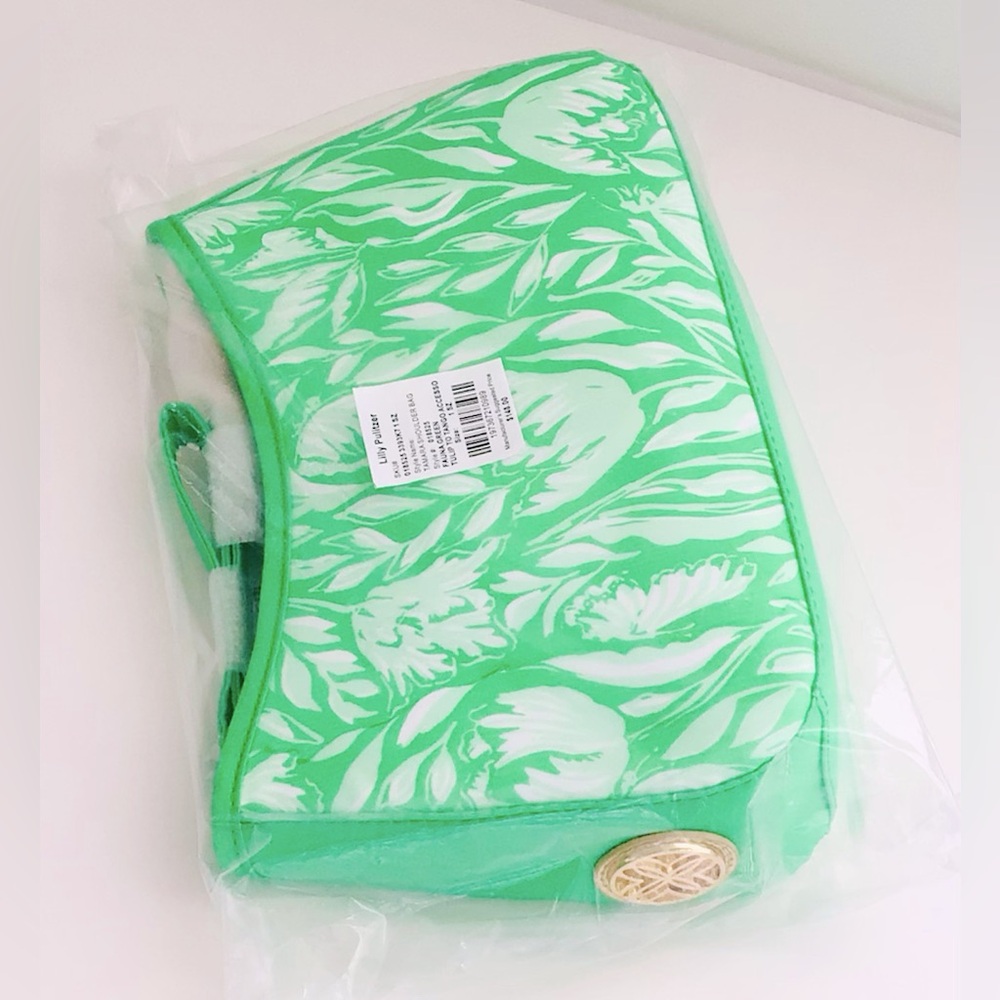 Lilly Pulitzer Tamara Shoulder Bag-Fauna Green-Tulip To Tango-NWT In Package. - Picture 3 of 13